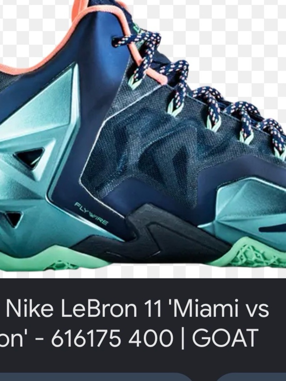 Vintage LeBron 11 Low — Navy, Teal & Coral